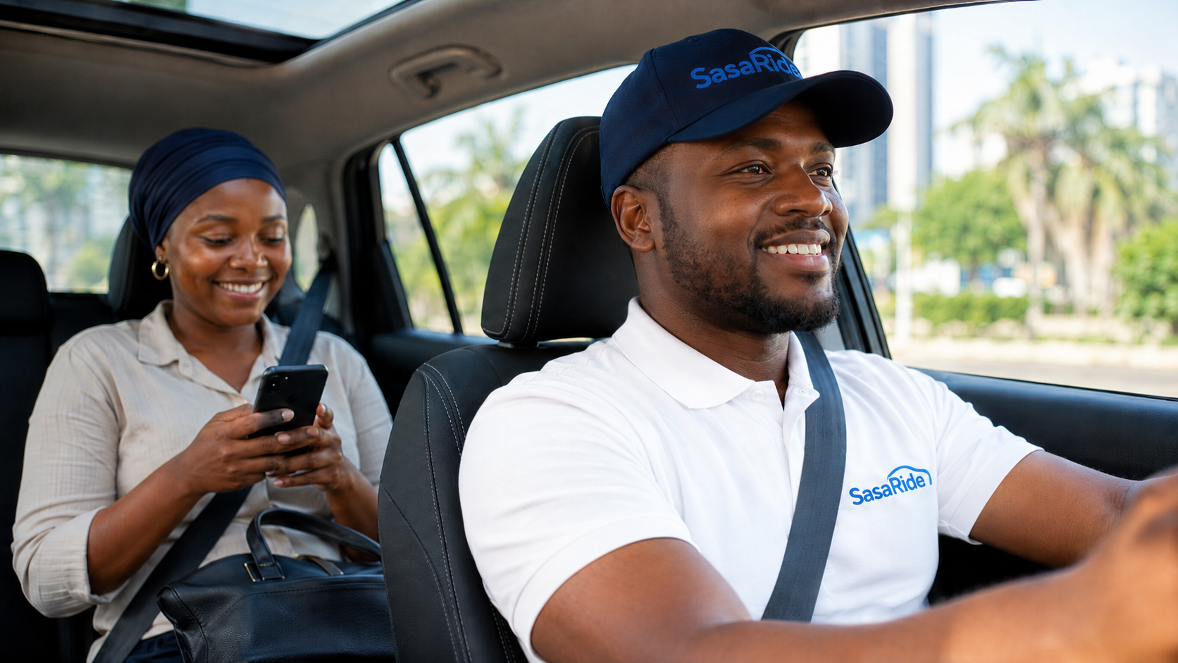 Rider paying for a completed trip